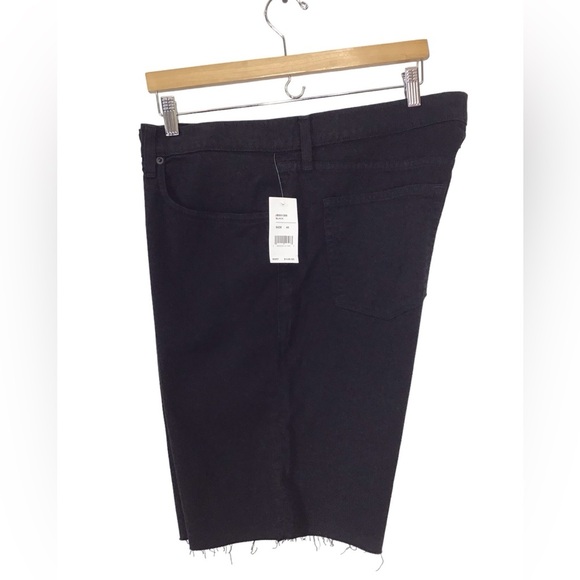 J Brand Premium Stretch Twill Black Eli Short Relaxed Fit - Picture 3 of 10